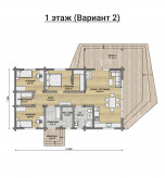 Дом из профилированного бруса VZ-374